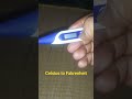 how to change Celsius to Fahrenheit in thermometer #viral #health #doctor