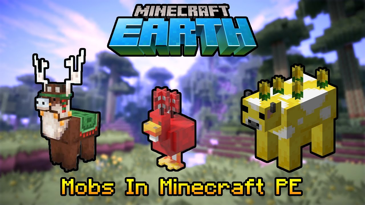 How To Get the NEW MINECRAFT EARTH MOBS EARLY in MCPE! - Minecraft Bedrock  Edition! 