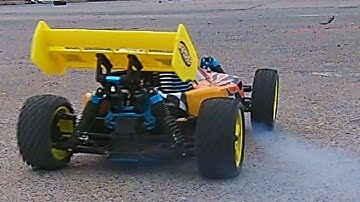 Nitro RC CAR Top Speed Test - HSP Backwash 94166 Unbox & First Run