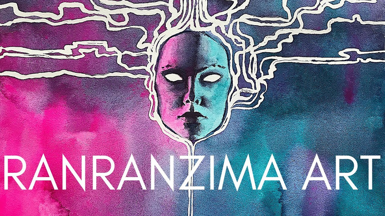 RanRanZima Art #40. Watercolor portrait.