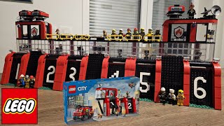 Lego City 60414 Triple Extended MOC Fire station  - Firefighters 2024 - Fireman - Fire truck