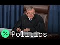 Chief justice roberts scolds both sides in impeachment trial