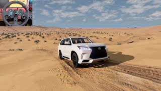 test offroading with lexus lx570 2021 map toxic sand dunes  safari game play [ beamng drive ] screenshot 2