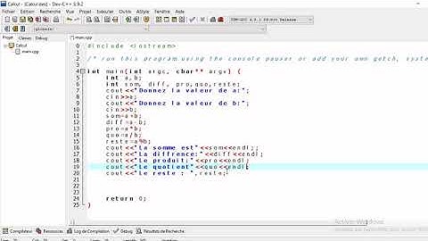 Programmation C++ : TP1, réalisation d