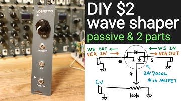 [ $2 ] DIY eurorack modular synth Wave Shaper with VCA / passive and few components