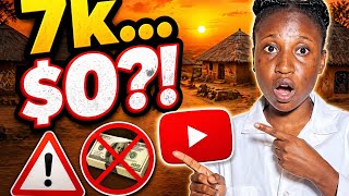 7,000 SUBSCRIBERS BUT I MADE 0 DOLLAR (HERE'S WHY)