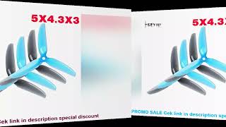 High Quality HQ 5X4.3X3 V2S 5043 5inch 3blade/tri-blade propeller prop for FPV