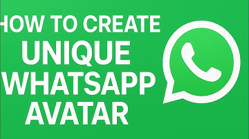 How to creat a unique WhatsApp avatar/ tutorial/ WhatsApp /
