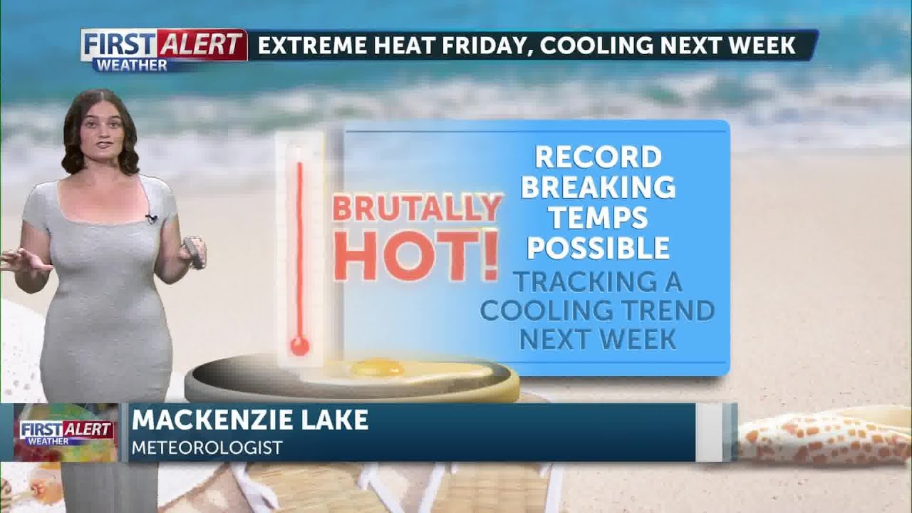 Extreme heat Friday, cooling into next week - YouTube