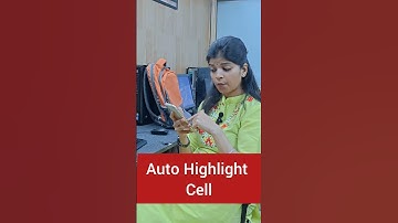 Auto Highlight cell in Excel 💥📋💥 #excelvali #anjnicomputereducation #ExcelCourseFree #Excel