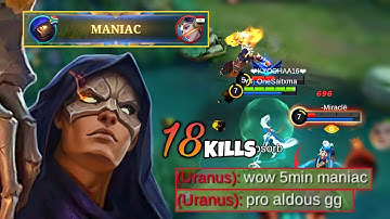 ALDOUS 5 MINUTES EARLY MANIAC | ALDOUS BEST BUILD 2022