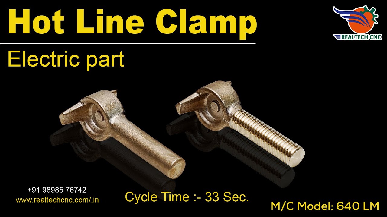 Hot Line Clamp | RealTech CNC Machine VD-328 - YouTube