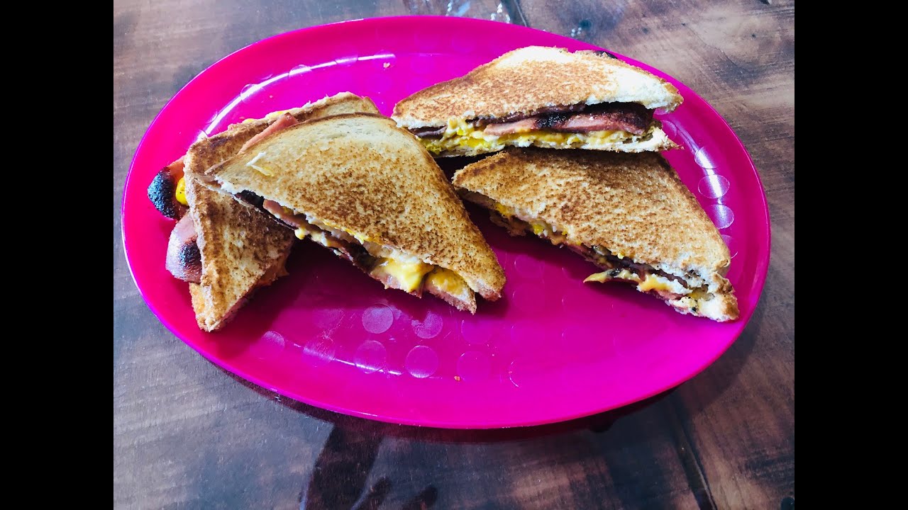 Fried Bologna Sandwich w/Egg & Cheese. 18 video(recipe in Description