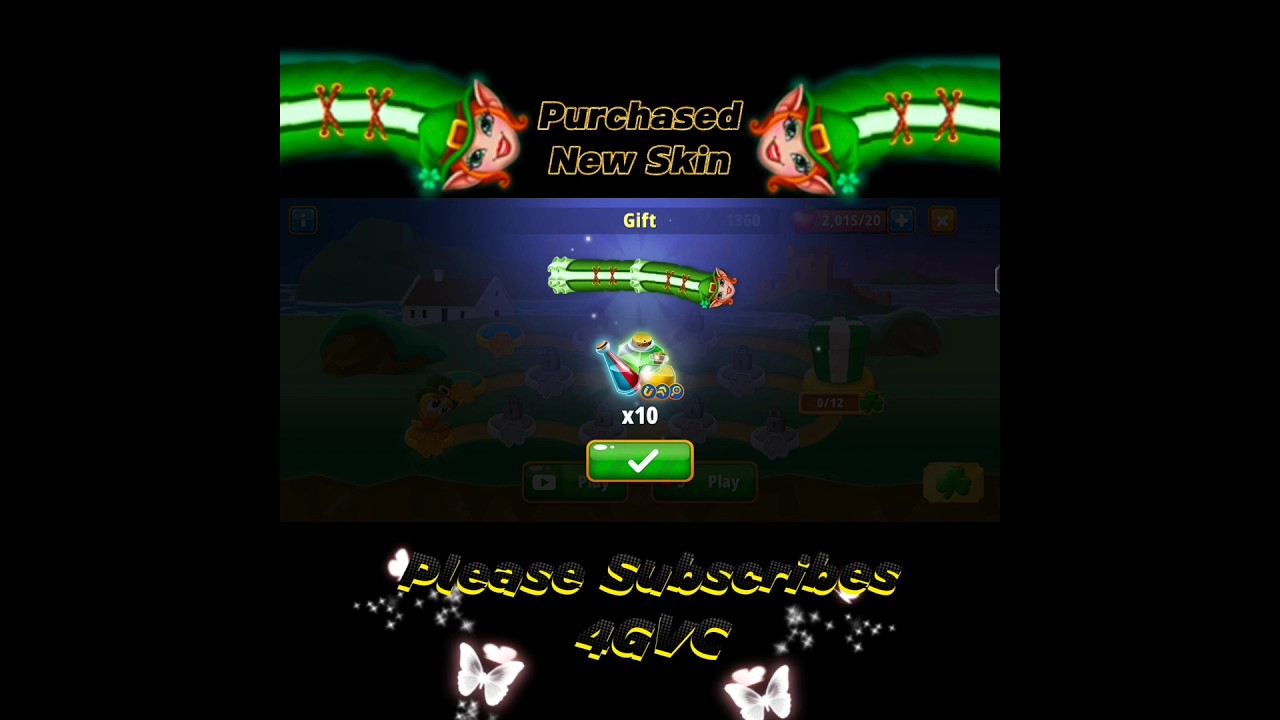 🍀Worms Zone.io St. Patrick's Day 2024🍀 Purchased New Skin, Patricia 🍀_W$605