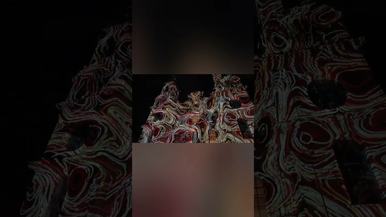 Light show on the streets of Innsbruck