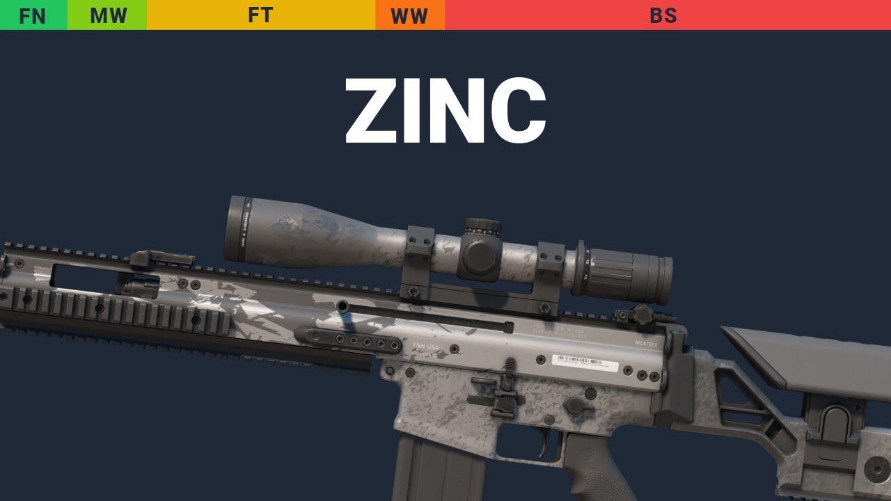 SCAR-20 Zinc - Skin Float And Wear Preview