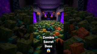 I Found Zombie Secret Base in Minecraft… #minecraft #secretbase