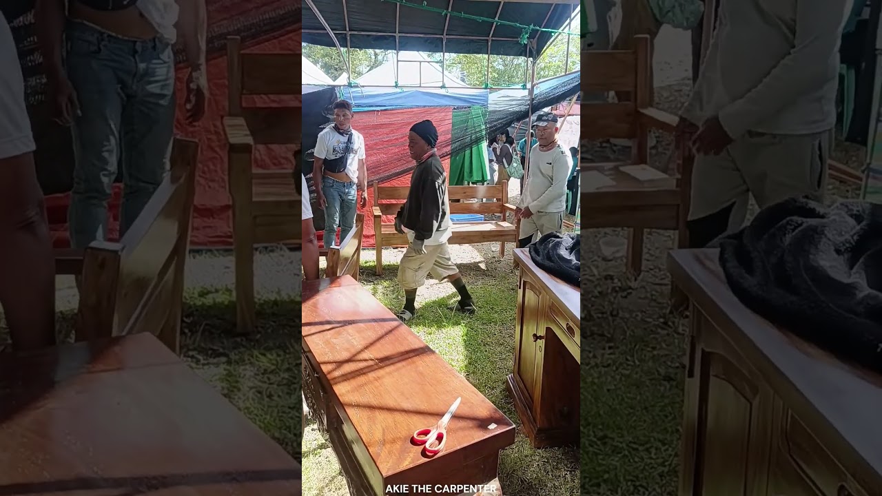 Solid Wood Furniture Factory Display in Baybay Leyte VSU Philippines Molave DIY I Akie The Carpenter