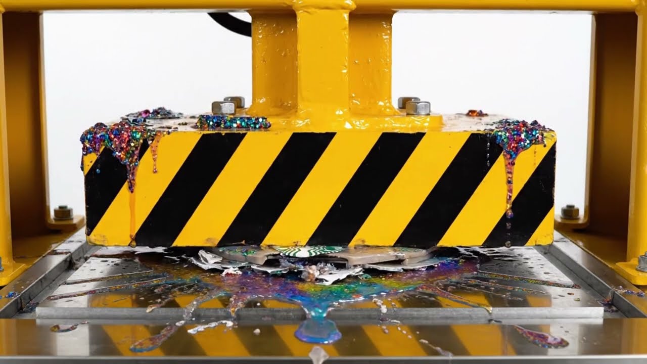 Satisfying Hydraulic Press ASMR | Crushing Rubber Pipes Under Pressure