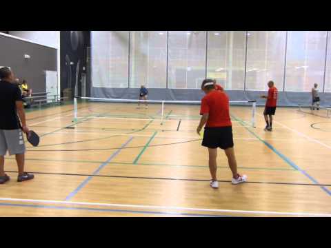 New Century Pickleball Tournament. 4.5-5.0 Mixed. Wempe Berggren v Nguyen Metcalf Bronze Match