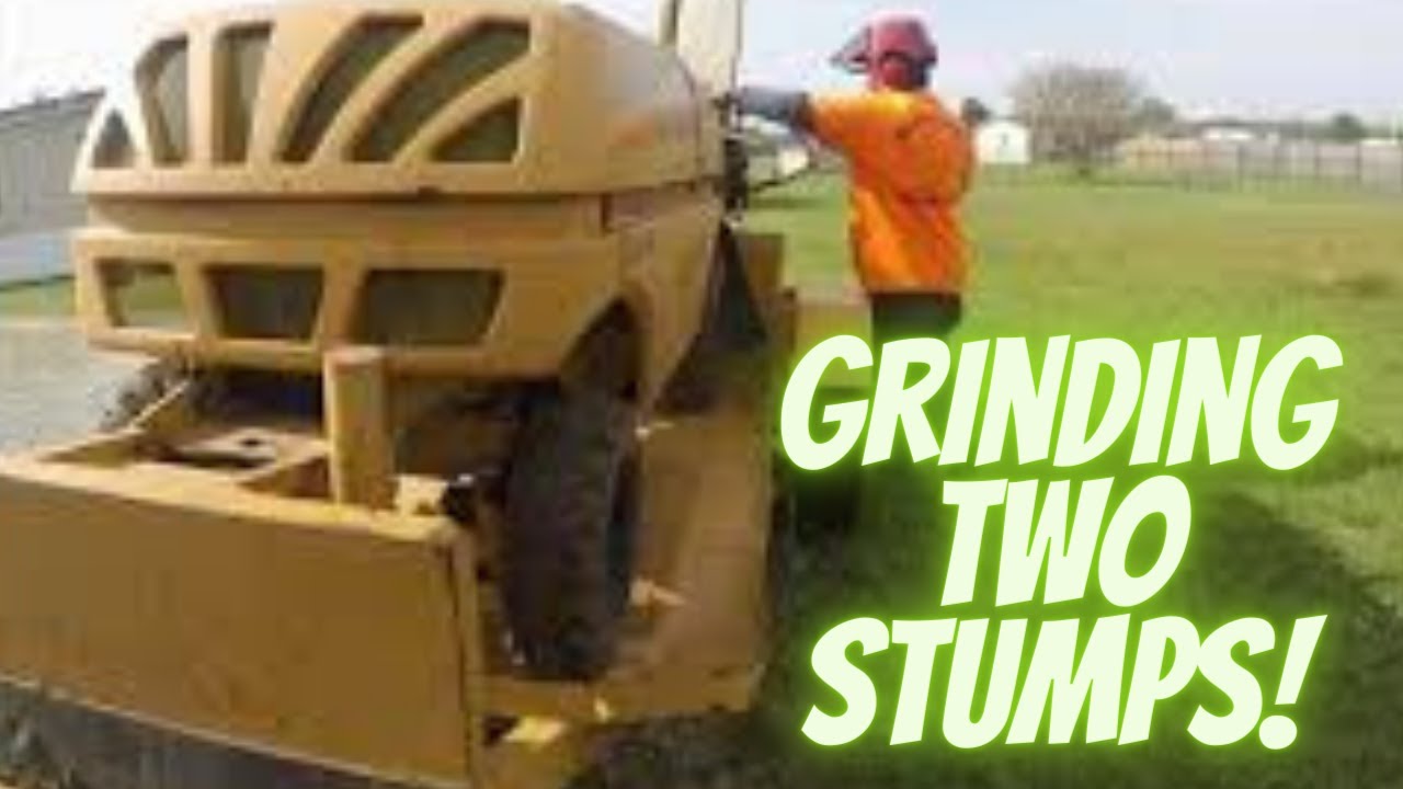 Removing Stumps with a Stump Grinder - YouTube