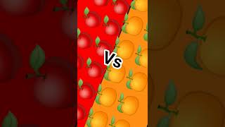 manzana vs naranja