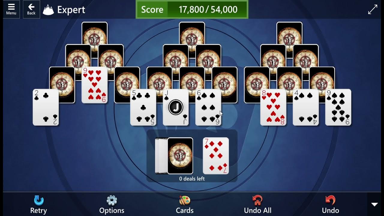 Microsoft Solitaire Collection TriPeaks Expert Daily Challenge
