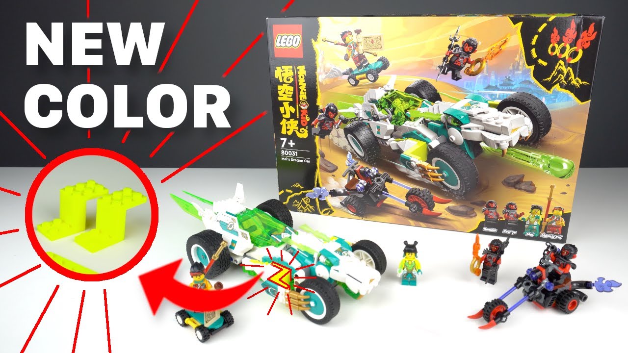 NEW LEGO COLOR in LEGO Monkie Kid 80031 Mei's Dragon Car Review