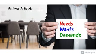 Needs, Wants, Demands | CORE CONCEPTS OF MARKETING