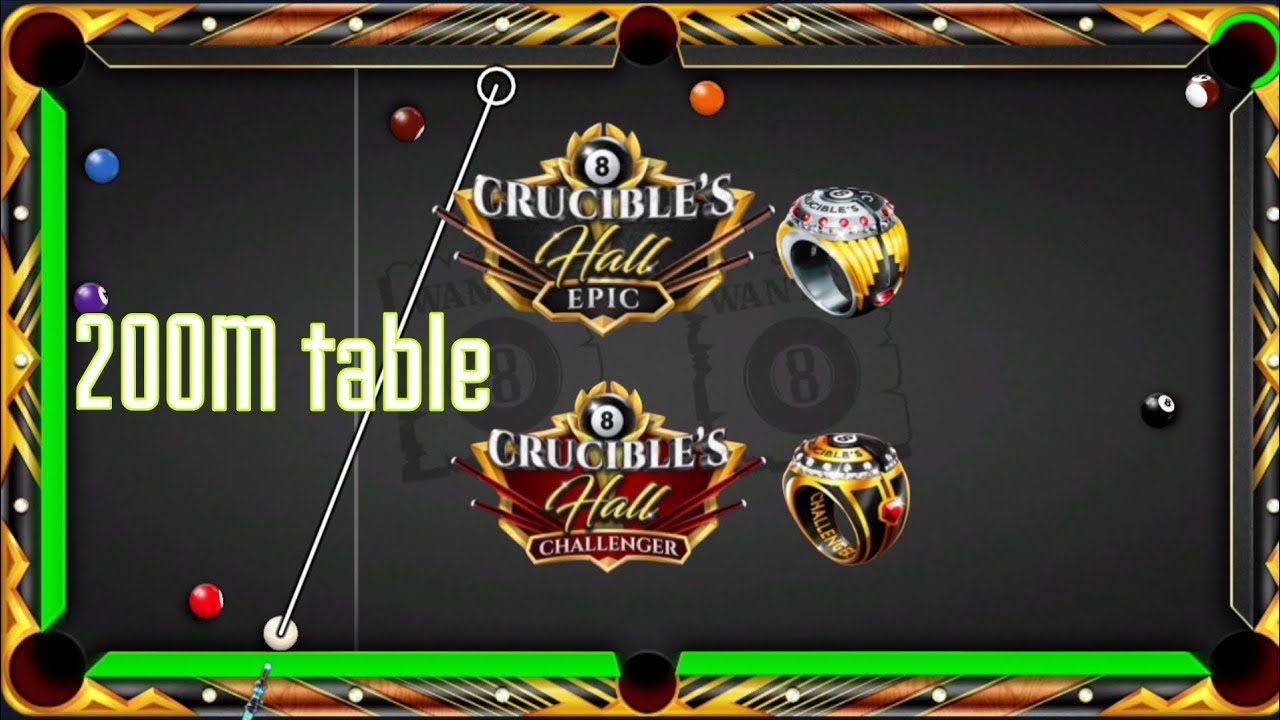 200m Table 200M table 8ball pool _ - YouTube