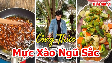 Công Thức Làm Món Mực Xào Ngũ Sắc Ngon Sần Sật Đãi Tiệc Siêu Ngon - Thái Gia Vị