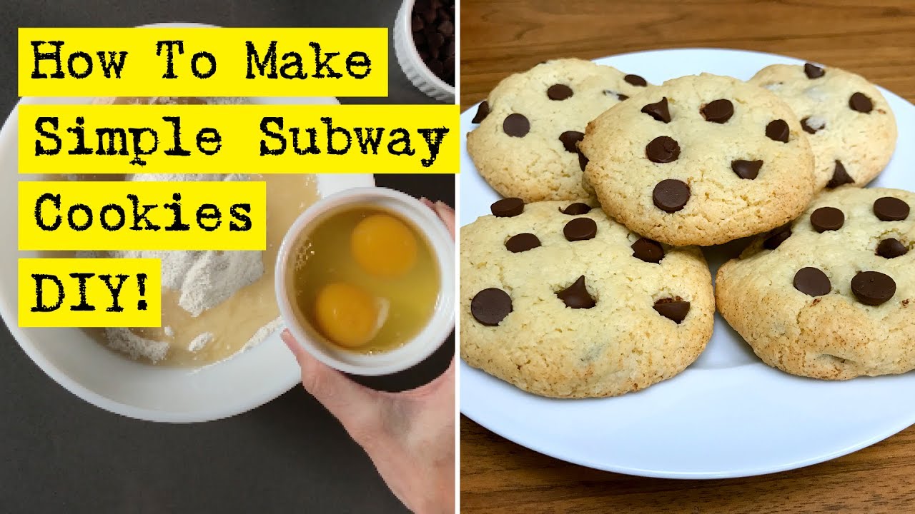 How To Make Simple Subway Cookies - YouTube