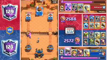 LOG BAIT VS X-BOW ROCKET CYCLE #clashroyale