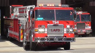 [AIR HORN] LAFD Light Force 94 Responding 4/8/2026
