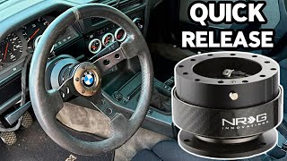 How to Install NRG Quick Release Steering Wheel on E30 BMW
