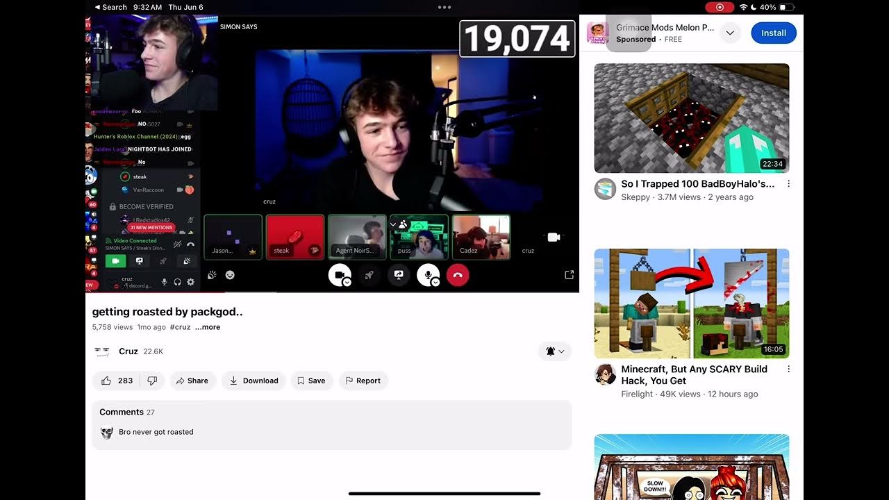 CRUZ (STEAK’S BROTHER) HAS A YT CHANNEL? - YouTube