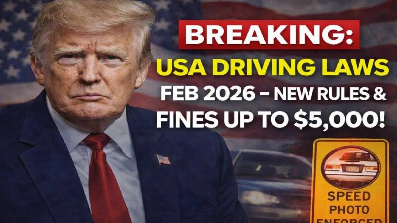BREAKING: USA Driving Laws Feb 2026 – New Rules & Fines Up to $5,000 ...