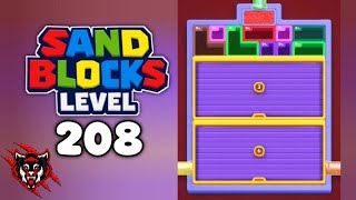 Sand Blocks Drop Puzzle Level 208 Game Walkthrough