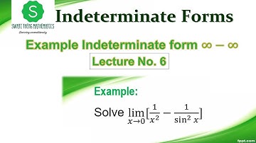 Indeterminate forms (infinity-infinity) ||| Applied Mathematics