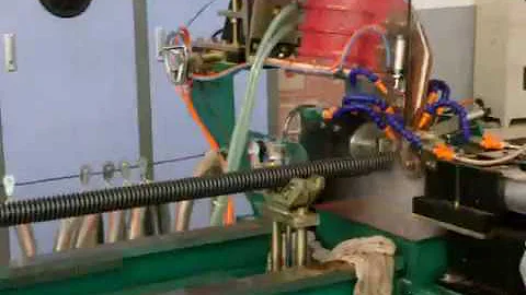 High frequency boiler & heat exchanger spiral fin tube welding machine - DayDayNews