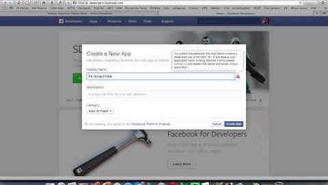 How To Create A FB App