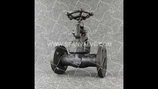 3D Animation of Forged Steel Flange Globe Valve | SFAN Valve | Industrial Flow Control