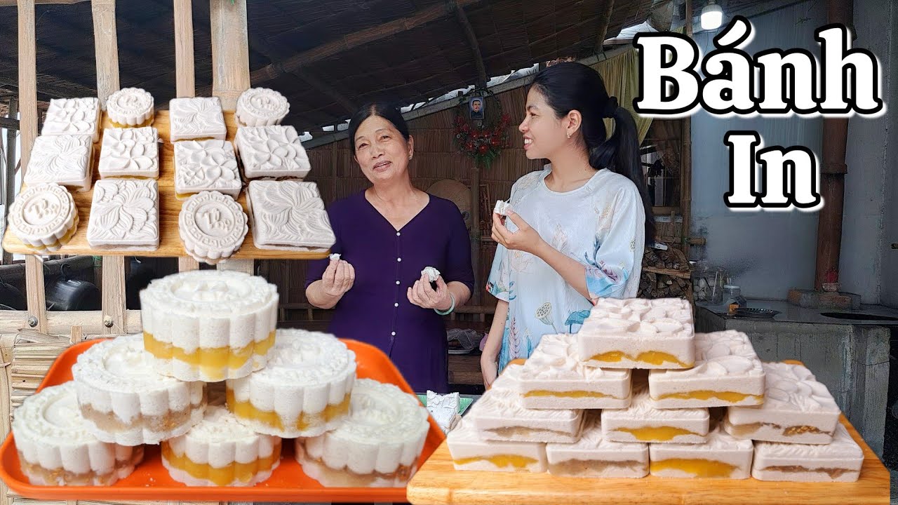 Đây là cách làm Bánh In truyền thống nhân đậu xanh và nhân dừa dễ làm ...