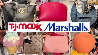 HUGE PURSE SHOPPING AT TJ MAXX & MARSHALLS SHOP WITH ME 2024 | DESIGNER HANDBAGS SHOPPING, NEW FINDS