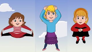 Jump up High! | Touch your Head and Your Knees and Toes | Jewish Song for Kids | by Morah Music