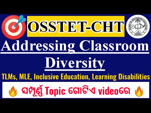 Addressing classroom diversities|Full concept|osstet and contract teacher|osstet exam bseodisha 2021