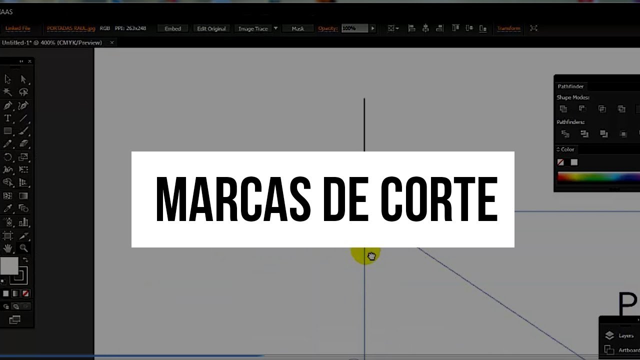 COMO PONER MARCAS DE CORTE CON ILLUSTRADOR YouTube
