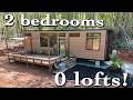 Tiny homes with NO LOFTS & NO STAIRS. Single floor layouts!