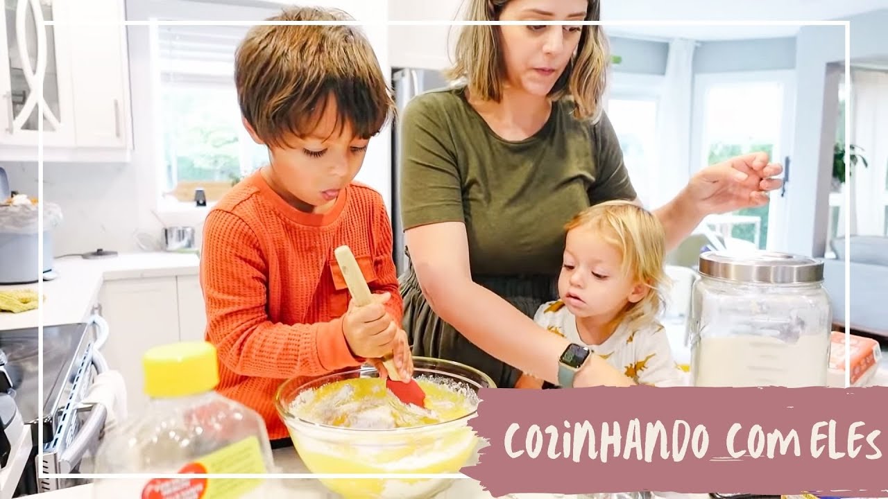 Como ir pra cozinha com filhos pequenos e organizando a nossa casa - UM DIA NA MINHA VIDA - Vlog!