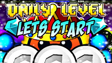DAILY LEVEL #76 | "LETS START" 3 COINS BY: IZHAR | GEOMETRY DASH 2.1 | themisteriosoS